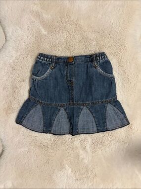 Girls' Denim Flounce Skirt - Size 3T-4T